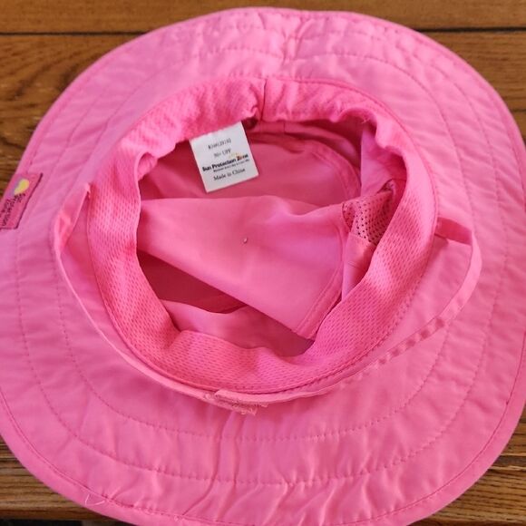 Pink Wide-Brimmed Sun Hat with Floppy Design Sun Protection Zone - Picture 5 of 8
